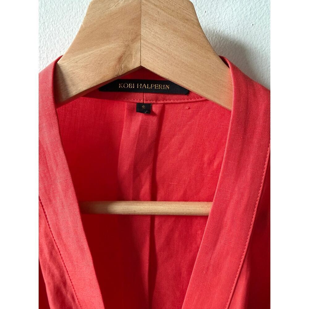 Kobi Halperin Chrissy Blouse in Poppy Red women's size small - Picture 3 of 5